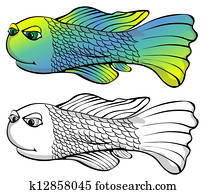 Happy Torpedo Shaped Fish