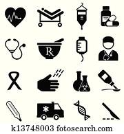 Health and medical icons