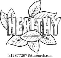 Healthy food sketch Healthy food sketch