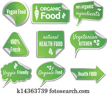 Healthy Food stickers set Healthy Food stickers set