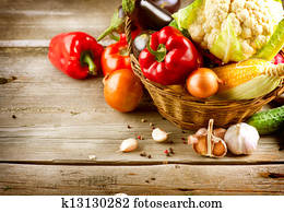 Healthy Organic Vegetables. Bio Food 