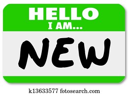 Hello I am New Nametag Sticker Rookie Trainee Hello I am New Nametag Sticker Rookie Trainee