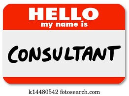 Hello My Name is Consultant Nametag Sticker Badge Hello My Name is Consultant Nametag Sticker Badge
