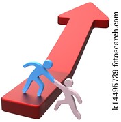 Help hand friend progress arrow Help hand friend progress arrow
