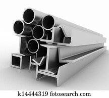 High technology background - profiles High technology background - profiles