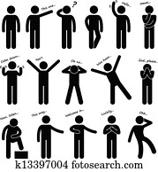 hombre, gente, postura, idioma cuerpo