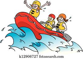 hvitt vann rafting, 2