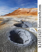 Iceland, Volcanic landscape Namafjall