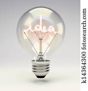 Idea light bulb Idea light bulb