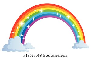 imagem, com, arco íris, tema, 1