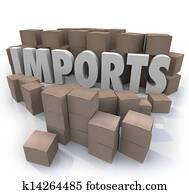 Imports Cardboard Boxes International Trade Warehouse