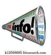 información, información, megáfono, megáfono, actualización, alarma
