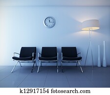 innere, szene, interview, empfangshalle