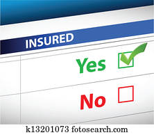 insurance checklist selection over
