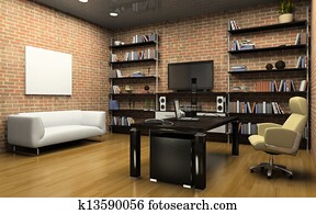 Interior of the private office Interior of the private office