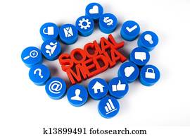 Internet concept with social media Internet concept with social media