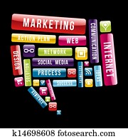 Internet Marketing speech bubble Internet Marketing speech bubble