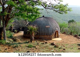 Isangoma house in Shakaland Isangoma house in Shakaland