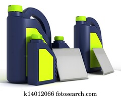 Jerrycans で 車エンジン オイル 隔離された イラスト K Fotosearch