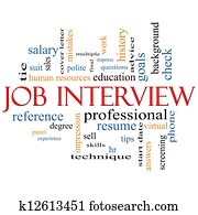 Job Interview Word Cloud Concept Job Interview Word Cloud Concept