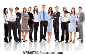 jovem, atraente, pessoas negócio, -, a, elite, equipe negócio