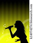 Karaoke singer Karaoke singer