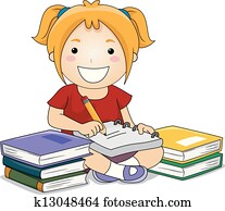 Kid Girl Writing Kid Girl Writing