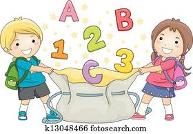 Kids Catching ABC's and 123's Kids Catching ABC's and 123's