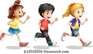 Kids running Kids running