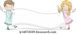 kind, engelbilder, halten, a, leer, spruchbaender kind, engelbilder, halten, a, leer, spruchbaender