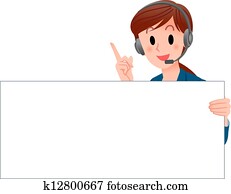 klient służba, kobieta