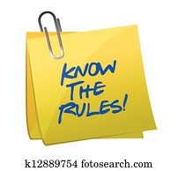 know the rules written on a post it note know the rules written on a post it note