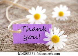 label with Thank you!