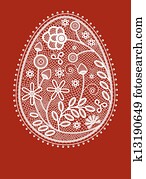 lace easter egg lace easter egg