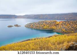 Lake Nemrut (Nemrut Gölü) in caldera of volcano