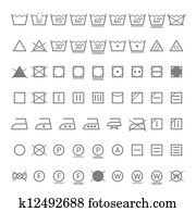 Laundry symbols Laundry symbols