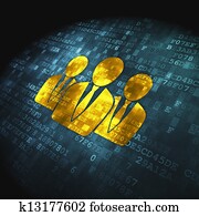 Law concept: Business People on digital background Law concept: Business People on digital background