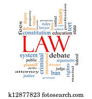Law Word Cloud Concept Law Word Cloud Concept
