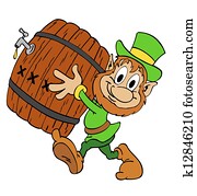 Leprechaun With Beer Leprechaun With Beer