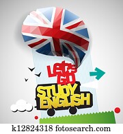 Let's go study English background Let's go study English background