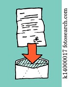 Letter in envelope / Attach Letter in envelope / Attach