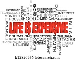 Life is Expensive Word Cloud