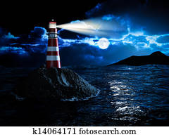 Lighthouse at night Lighthouse at night