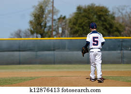 Little league baseball player