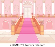 Luxury staircase in palace Luxury staircase in palace