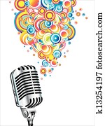 Magic retro microphone Magic retro microphone