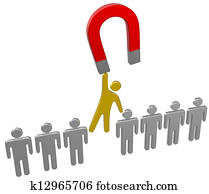 Magnet find choose hire person group Magnet find choose hire person group