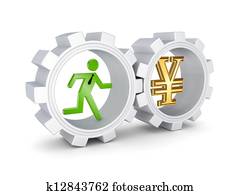 Making money concept.