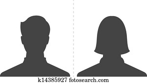 male and female profile picture