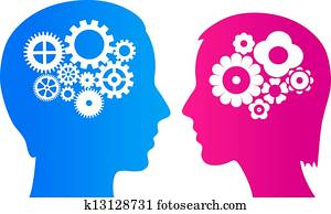Man and woman brain Man and woman brain